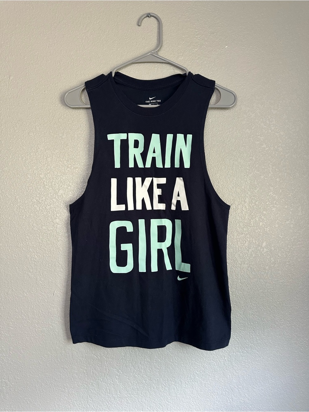 Nike Train Like A Girl Blue Navy Workout Tank Top